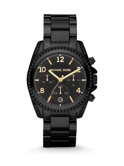 michael kors black blair watch